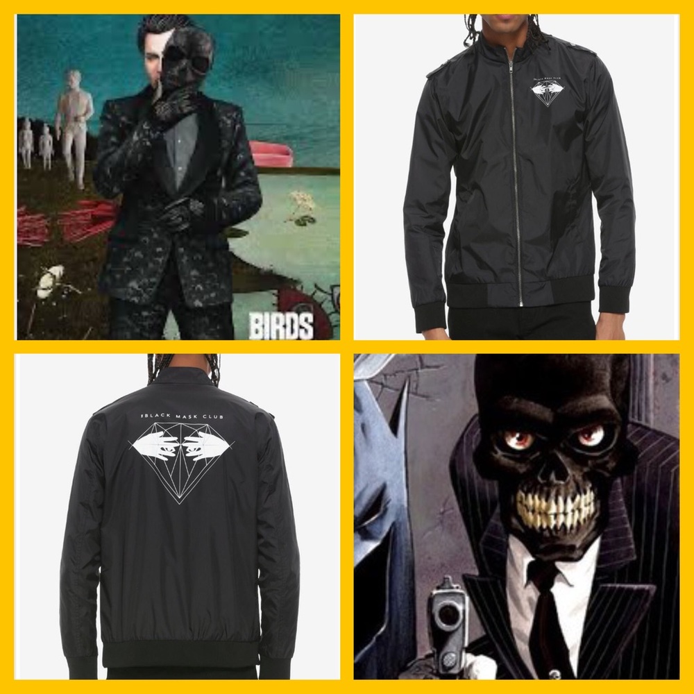 NWOT Our Universe DC Comics Birds Of Prey Black Mask Club Jacket 🎭🎭